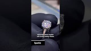 Moissanite vs Diamond WHAT’S THE DIFFERENCE⁉️ [upl. by Waddle]