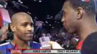 Vince carter interviews Tracy McGrady at 2006 AllStar game [upl. by Ynottirb]