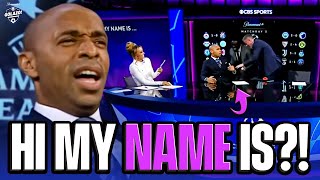 Hi My Name Is  Thierry Henry Shocks Micah and Jamie To Win Game Show  CBS Sport Golazo [upl. by Avalsorim]