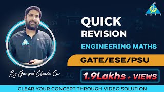 Quick Revision  Engineering Mathematics [upl. by Euqinor]