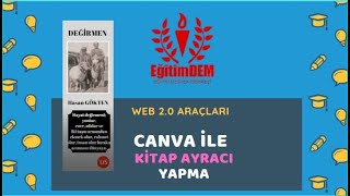 CANVA ile KİTAP AYRACI TASARIMI [upl. by Celka]