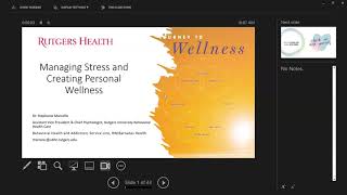 Managing Stress and Creating Personal Wellness [upl. by Hahnke576]