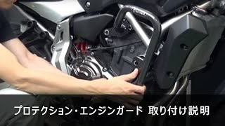 YAMAHA MT07 1417 profest プロテクション・エンジンガード PF110BS353 [upl. by Nessa590]