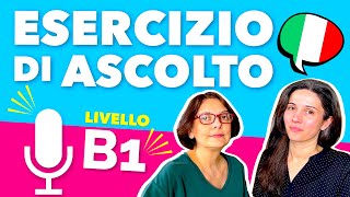 Esercizio di ascolto livello B1 utile per l’esame cittadinanza italiana 🇮🇹 [upl. by Eyaf22]