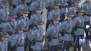 Massachusetts State Police 88th Recruit Graduation Ceremony underway in Springfield [upl. by Eseuqram423]