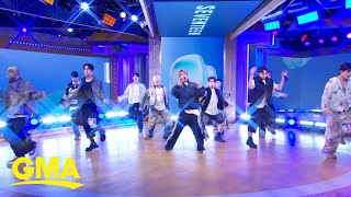 SEVENTEEN performs LOVE MONEY FAME feat DJ Khaled on GMA [upl. by Jeanna757]