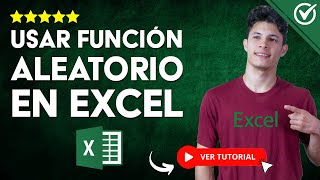 Cómo usar la FUNCIÓN ALEATORIO en Excel  📊 Uso y para qué Sirve 🔀 [upl. by Eikcid838]