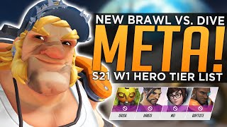 NEW TANK TIER LIST  BEST Heroes to Main MID SEASON 8 PATCH  Overwatch 2 Meta Guide [upl. by Colton417]