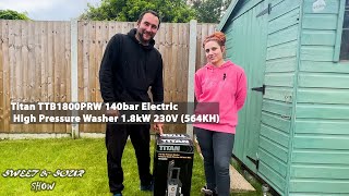 Unboxing amp Test Titan TTB1800PRW 140 Bar Pressure Washer  Jet Washer [upl. by Reld]