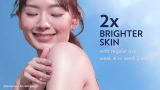 Achieve bright glowing skin with the nonsticky feeling only with Vaseline GlutaHya Serum Lotion [upl. by Nnylylloh216]