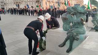 Trieste la cerimonia per il 106° anniversario dello sbarco dei bersaglieri [upl. by Alikat834]