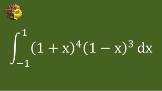 Another method to evaluate the definite integral using basic techniques [upl. by Carny]