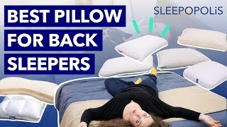 Best Pillow for Back Sleepers  Our Top 7 Picks [upl. by Cerelia]