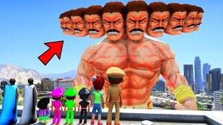 LITTLE SINGHAM WITH SHIVA KICKO SHINCHAN FOUND BIGGEST EVER KICKO IN GTA 5 6 [upl. by Brinna255]