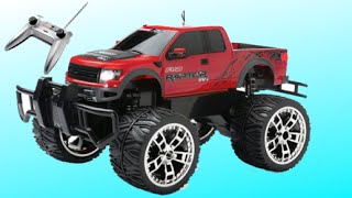 Monster Truck Carerra Ford F150 SVT Raptor RC Car Toy by DisneyToysReview [upl. by Leirad]