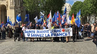 CIVITAS  Hommage à Sainte Jeanne dArc à Paris le 12 Mai 2019 [upl. by Hime]