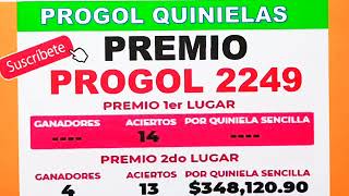 PREMIO Progol 2249 Progol Revancha 2249 PREMIO  progol2249  progol2249  progol2249 [upl. by Berners]