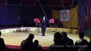 Auckland Magician Kozo Komatsubara  Fan Manipulation  Auckland Magic Show [upl. by Ettesil]