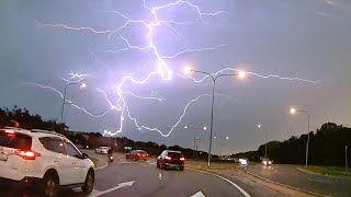 75 Incredible Lightning Strikes Caught on Camera [upl. by Cadman]