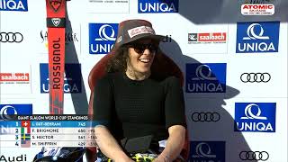 AUDI FIS Ski World Cup finals  Womens GS  Saalbach AUT March 17 2024 1st run [upl. by Scales]