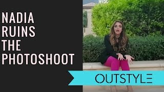 Vlogs  OMG  Nadia Khan Spoils the Photoshoot  Outstylecom [upl. by Maxim]