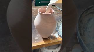 Here’s the finished vase with a marbled effect and white interior pottery ceramics [upl. by Carey480]