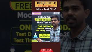 RRB JE 2024 Complete Free Mock Tests  RRB JE 2024 Complete Free Online Test Series nimbuslearning [upl. by Sami]