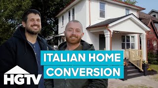 Keith amp Evan Transform This Crumbling Home Into An Italian Home  Bargain Block [upl. by Mackie962]