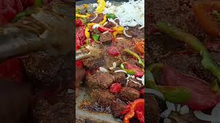 Street Food in Tehran Kebabs at Bab Homayoun  Persian Food streetfoodiran food shorts [upl. by Nicolau]