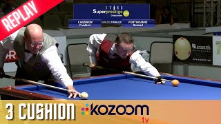 3Cushion Billiard Super prestige 2010 Frédéric Caudron vs Roland Forthomme [upl. by Adkins]