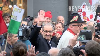 Wahlfeier für Guy Parmelin Hunderte jubeln dem neuen Bundesrat zu  Nyon  Empfang  Fest  Umzug [upl. by Ecenahs]