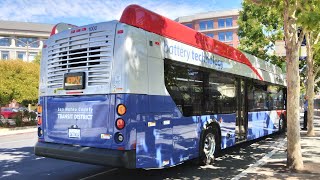 SamTrans 2022 New Flyer XE40 1000 on Route EPX at Winslow amp Broadway [upl. by Ocirrej]