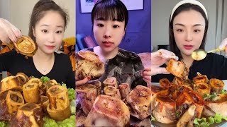 asmr bone marrow mukbang [upl. by Patten]