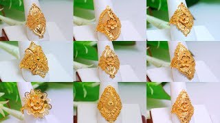 Latest Gold Ring Designs with Weight 2019 [upl. by Aihsat]