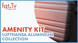 Lufthansa Aluminium Collection Amenity Kit unboxing [upl. by Ocirderf]