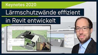 Erfahrungsbericht Lärmschutzwände effizient entwickelt  Revit bei der DB  auxalia Keynotes 2020 [upl. by Helmer876]