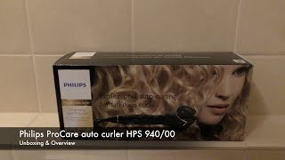 Unboxing amp Overview Philips ProCare Auto Curler Ionic [upl. by Idnek]