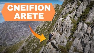 Cneifion Arete Grade 3 Scramble  Drone Footage [upl. by Hufnagel]