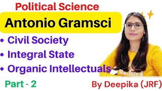 Antonio Gramsci  Cultural Hegemony Political amp Civil Society Intellectuals [upl. by Alodie]