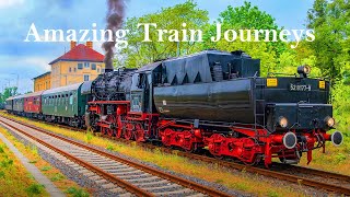 Amazing Train Journeys Scenic Routes You Must Experience  Most Relaxing Video [upl. by Ssyla930]