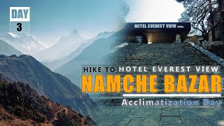 Everest Base Camp Trek amp Gokyo Lake I Hotel Everest View Hike I Day3 I Solo Trek I Without Guide [upl. by Odragde397]