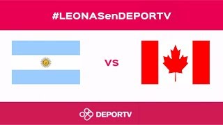 LEONASenDEPORTV  Argentina vs Canadá Semifinal Copa Panamericana [upl. by Natale]