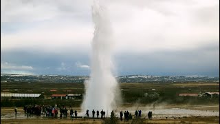 Geysir Hot Springs in Iceland [upl. by Suinuj289]