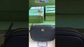 Gucci GG Marmont Super Mini Shoulder Bag 772759 Black [upl. by Soisatsana721]