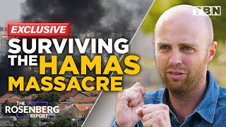 EXCLUSIVE Israeli Recounts CHILLING Oct 7 Survival Story From Hamas Terrorists  Rosenberg Report [upl. by Trstram]