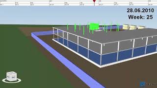 Synchro 4d ProScheduling animation [upl. by Demahum]