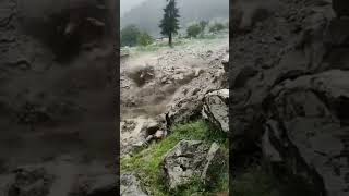 Kalam Pishmal Flood  kalam weather [upl. by Nihahs]