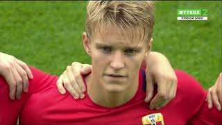 Martin Odegaard vs England U21 Euro qualifying 06092016 [upl. by Trevorr]