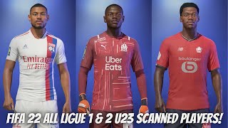 FIFA 22  Ligue 1 amp 2  Every u23 player with real face [upl. by Kris]