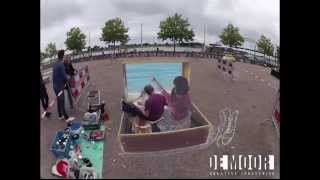 Timelapse 3D kunstwerk Waalkade Nijmegen [upl. by Kwok]